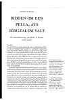 BIDDEN OM EEN PELLA, ALS JERUZALEM VALT