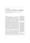 Kansel versus camera