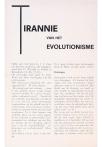 TIRANNIE VAN HET EVOLUTIONISME