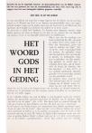 HET WOORD GODS IN HET GEDING