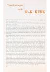 Verwikkelingen in de R.-K. KERK