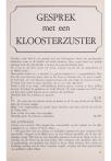 GESPREK met een KLOOSTERZUSTER