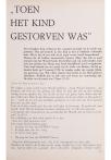 „TOEN HET KIND GESTORVEN WAS"