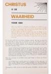 CHRISTUS IS DE WAARHEID VOOR ONS