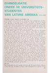 EVANGELISATIE ONDER DE UNIVERSITEITSSTUDENTEN VAN LATIJNS AMERIKA
