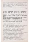 ONZE DEPOTHOUDERS (STERS)