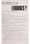 WAT DENKT U VAN LOURDES?