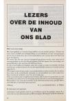 LEZERS OVER DE INHOUD VAN ONS BLAD