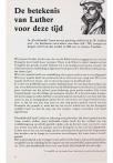 De betekenis van Luther voor deze tijd