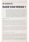 DE GEMEENTE, OASE VAN VREDE?