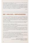 DE f 400.000,- GEPASSEERD