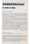 GEMEENSCHAP IN LIEFDE EN VREDE