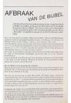 AFBRAAK VAN DE BIJBEL