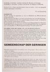 GEMEENSCHAP DER GERINGEN