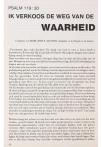 PSALM 119:30 IK VERKOOS DE WEG VAN DE WAARHEID