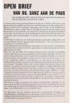 OPEN BRIEF VAN DS. SANZ AAN DE PAUS