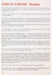 GOD IS LIEFDE Reaktie