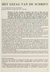 HET GEZAG VAN DE SCHRIFT