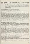 DE ONWAARACHTIGHEID VAN ROME