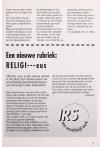 Een nieuwe rubriek: RELIGI---eus