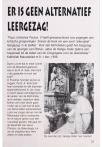 ER IS GEEN ALTERNATIEF LEERGEZAG!