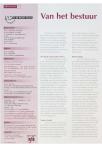 Van het bestuur