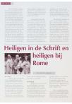Heiligen in de Schrift en heiligen bij Rome