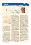 Kleine mensen en een grote God
