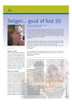 Zwijgen... goud of fout (II)