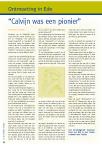 “Calvijn was een pionier”