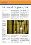 Brief vanuit de gevangenis