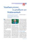 Voorheen priester, nu predikant van Waldenzenkerk