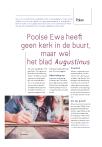 Poolse Ewa heeft geen kerk in de buurt, maar wel het blad Augustinus