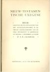 Nieuw-Testamentische exegese - pagina 1