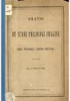 Oratio de summi philologi imagine cuique philologiae studioso spectanda - pagina 1