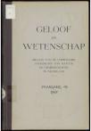 1947 Geloof en Wetenschap : Orgaan van de Christelijke vereeniging van natuur- en geneeskundigen in Nederland - pagina 1