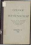 1948 Geloof en Wetenschap : Orgaan van de Christelijke vereeniging van natuur- en geneeskundigen in Nederland - pagina 1