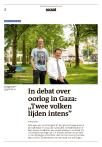 In debat over oorlog in Gaza: „Twee volken lijden intens”