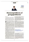 Mannenprobleem of gezagsprobleem?