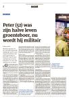 Peter (52) was zijn halve leven groenteboer, nu wordt hij militair