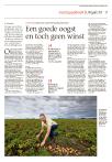 Een goede oogst en toch geen winst