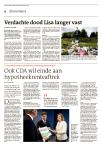 Verdachte dood Lisa langer vast