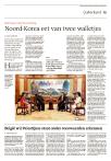 Noord-Korea eet van twee walletjes