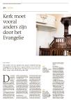 Kerk moet vooral anders zijn door het Evangelie