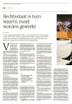 Rechtsstaat is tuin waarin moet worden gewerkt