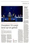 President VS roept land op tot gebed