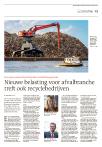 Nieuwe belasting voor afvalbranche treft ook recyclebedrijven