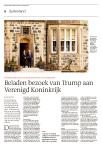 Beladen bezoek van Trump aan Verenigd Koninkrijk