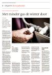 Met minder gas de winter door