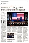 Minister van Oorlog VS wil mentaliteitsverandering leger